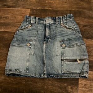 Free people denim skirt